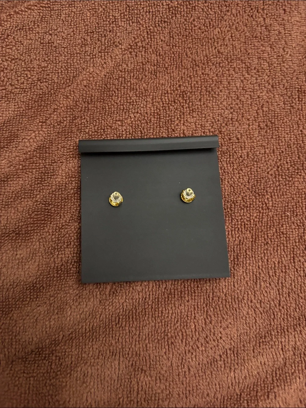 Coach Orange Flower & Purple Crystal Stud Earrings - Picture 2 of 3